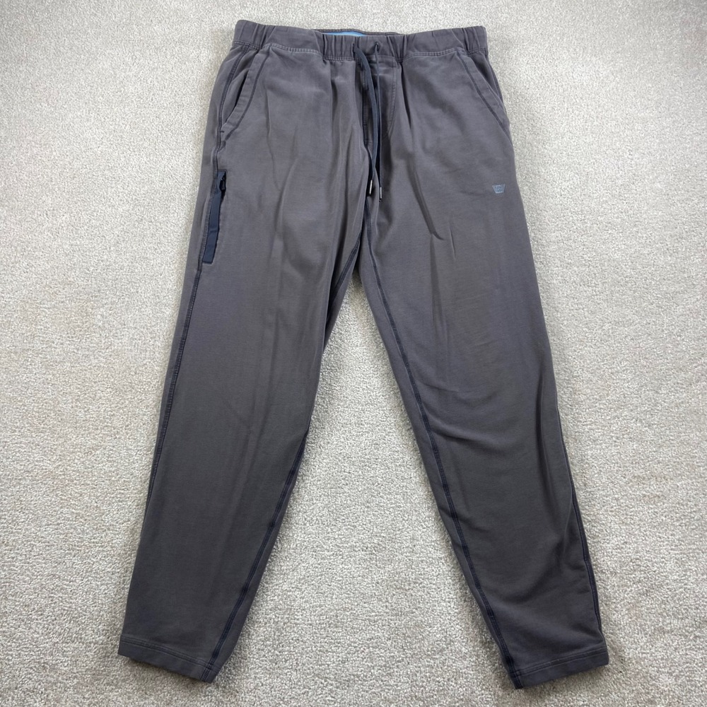 Mack Weldon Sunday Lounge Pants Mens Medium Grey Cotton Spandex Joggers